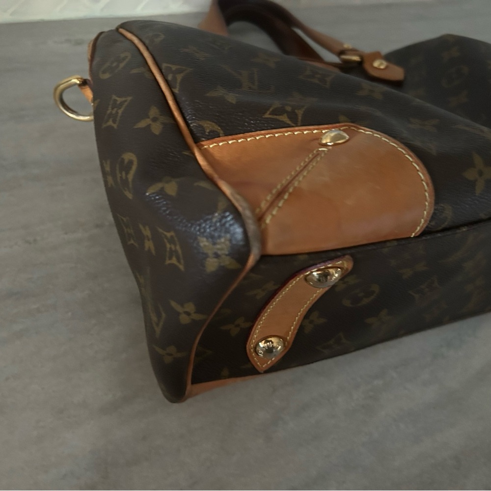 Louis Vuitton Brown and Tan Monogram Duffel Bag - Picture 10 of 12